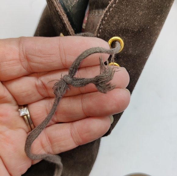 Prada Sport Brown Suede booties sz 38.5 - Picture 6 of 8